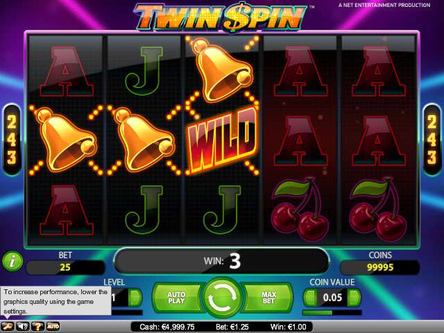 online spielautomaten Twin Spin, NetEnt