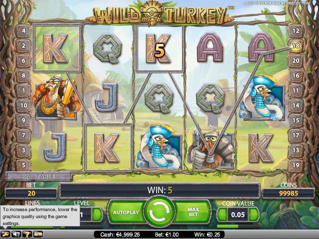 online spielautomaten Wild Turkey, NetEnt