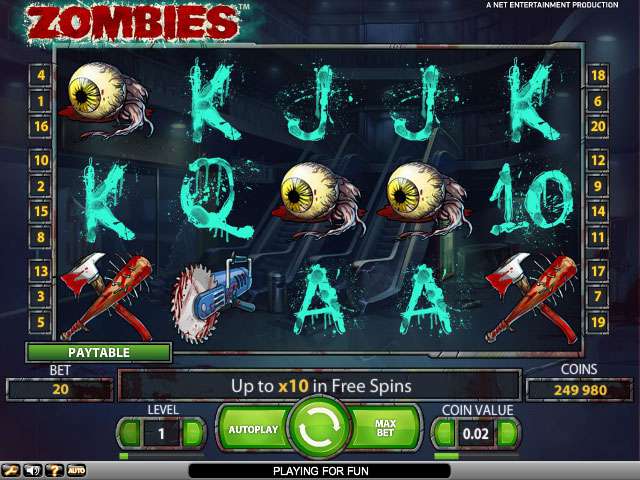 online spielautomaten Zombies, NetEnt