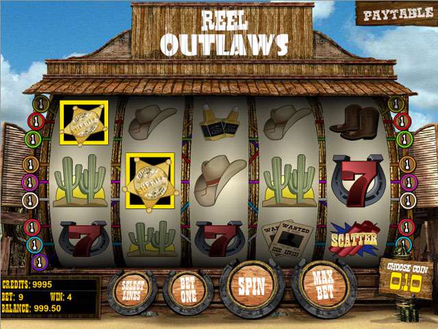 Reel Outlaws Automaten Herz Spielautomaten SS Betsoft