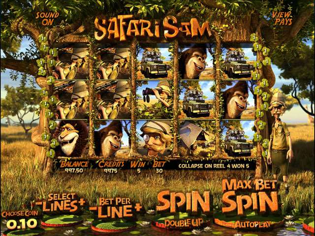 Safari Sam Automaten Herz Spielautomaten SS Betsoft