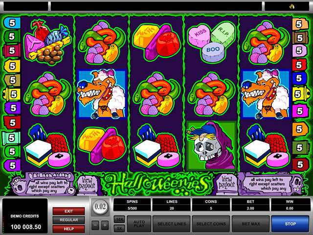 Halloweenies Automaten Herz Spielautomaten SS Microgaming