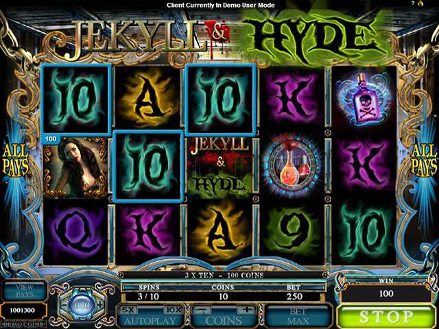 Jekyll and Hyde Automaten Herz Spielautomaten SS Microgaming