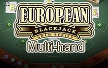 Multi-hand European Blackjack Gold Automaten Herz Thumbnail Microgaming