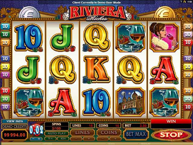 Riviera Riches Automaten Herz Spielautomaten SS Microgaming