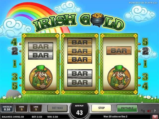 Irish Gold Automaten Herz Spielautomaten SS Play'n GO