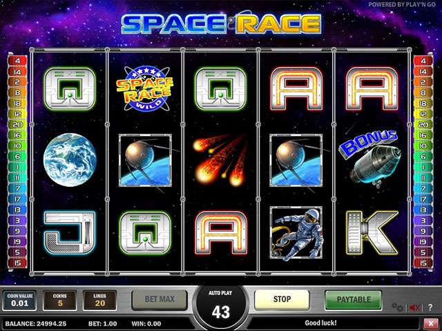 Space Race Automaten Herz Spielautomaten SS Play'n GO