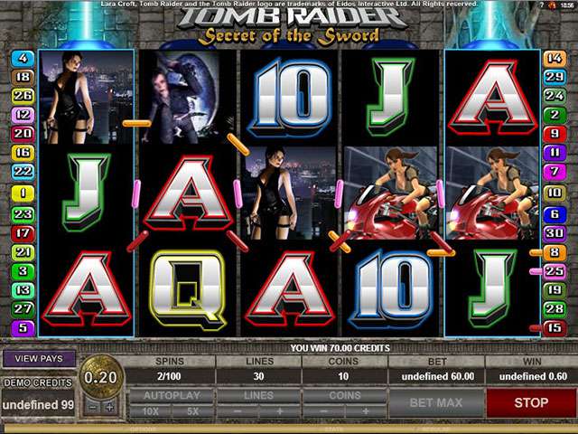 Tomb Raider 2 Automaten Herz Spielautomaten SS Microgaming