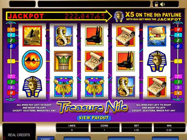 Treasure Nile Automaten Herz Spielautomaten SS Microgaming