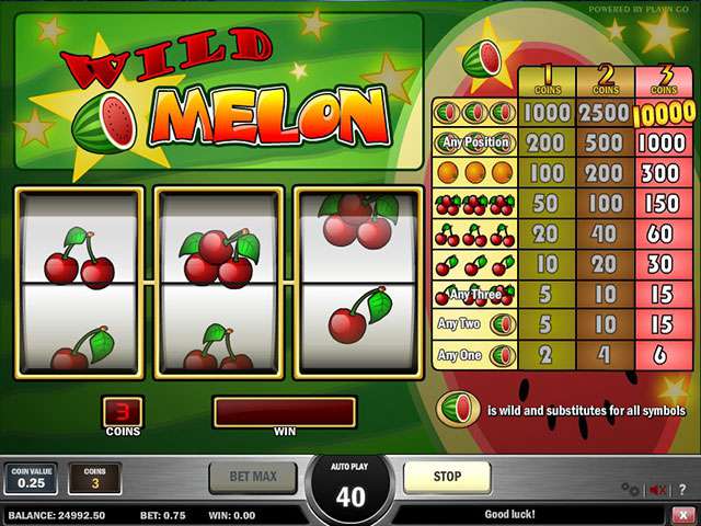 Wild Melon Automaten Herz Spielautomaten SS Play'n GO