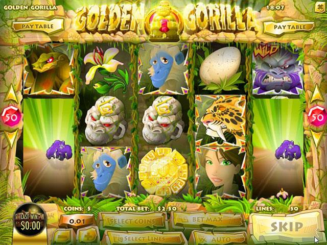 Spielautomaten kostenlos spielen Golden Gorilla Rival SS - Automatenherz.com
