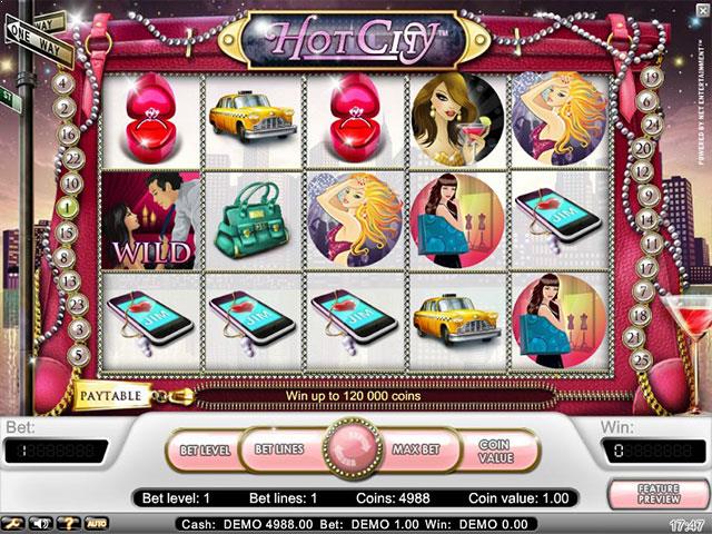 Spielautomaten kostenlos spielen Hot City NetEnt SS - Automatenherz.com