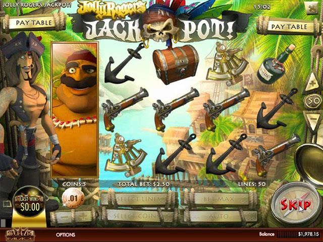 Spielautomaten kostenlos spielen Jolly Roger's Jackpot Rival SS - Automatenherz.com