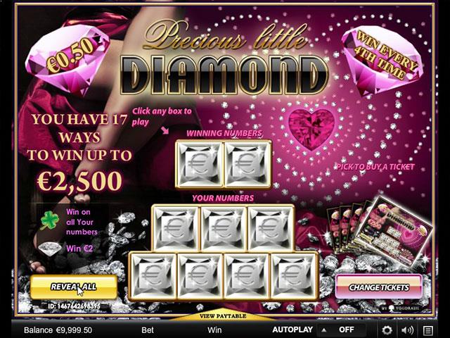 Spielautomaten kostenlos spielen Precious Little Diamonds Yggdrasil Gaming SS - Automatenherz.com