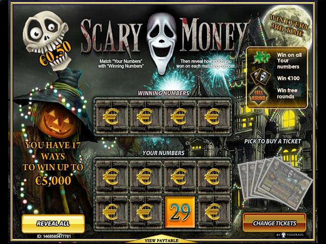 Spielautomaten kostenlos spielen Scary Money Yggdrasil Gaming SS - Automatenherz.com