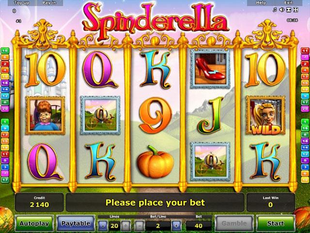 Spielautomaten kostenlos spielen Spinderella Novomatic Automatenherz.com